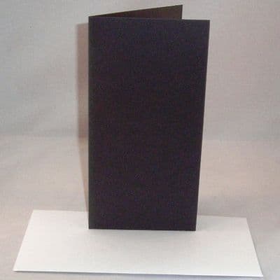 DL Black Greeting Card Blanks With Envelopes