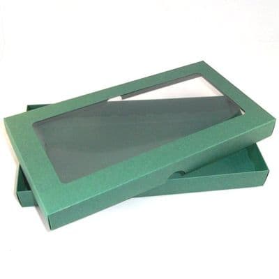 DL Green Greeting Card Boxes With Aperture Lid