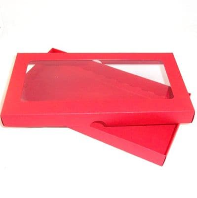DL Red Greeting Card Boxes With Aperture Lid