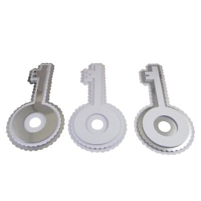 Large 3D Scalloped Key Card Topper x 4. Perfect Toppers For Wedding Cards, Invites.