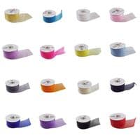 Navy Blue 40mm x 22 Meters Organza Ribbon For Favour Boxes & Crafts - Stella Crafts