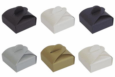 Pearlescent Chocolate Wedding / Party Favour Boxes - Choose Colour - Choose QTY