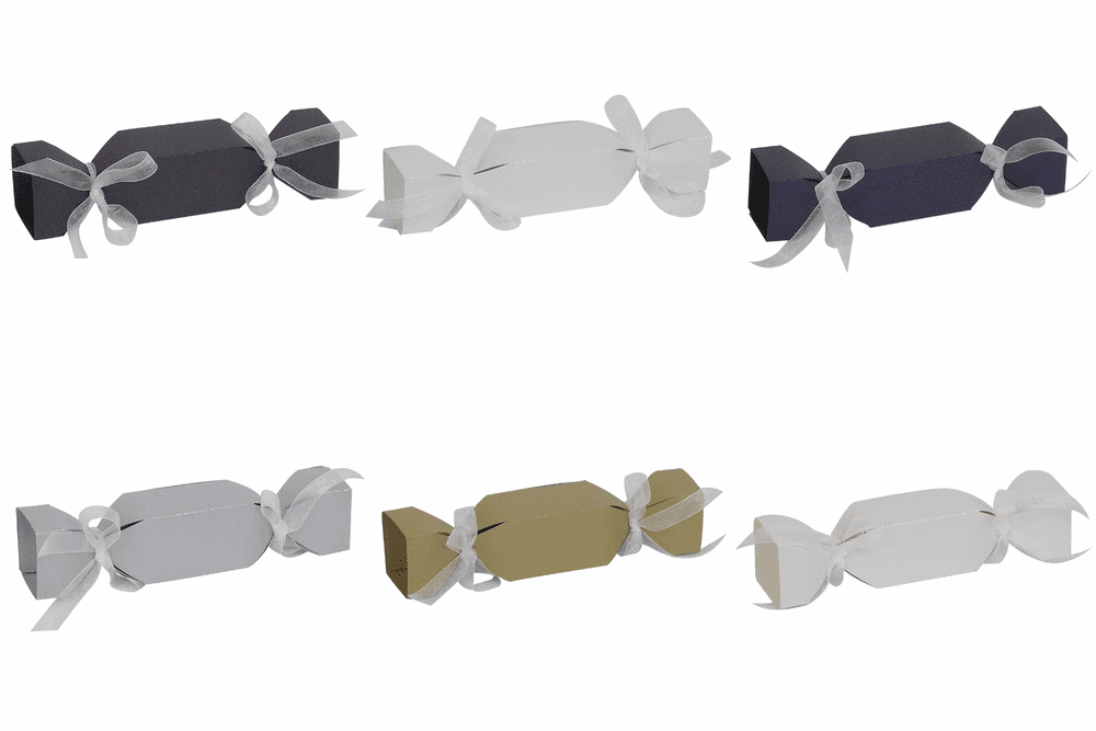 Pearlescent Christmas Cracker Party Favour Boxes Choose Colour