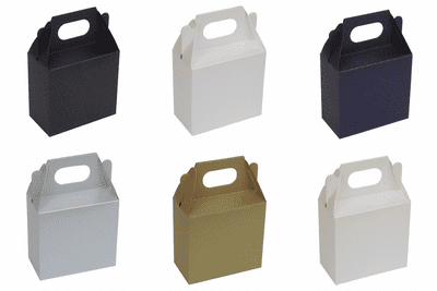 Pearlescent Gable Wedding / Party Favour Boxes, Choose Colour - Choose QTY