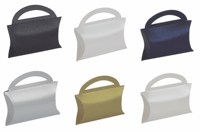 Pearlescent Pillow Wedding / Party Favour Boxes - Choose Colour - Choose QTY