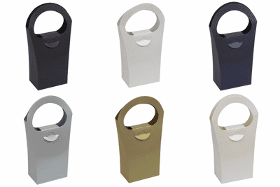 Pearlescent Tall Handbag Wedding / Party Favour Boxes, Choose Colour, Choose QTY