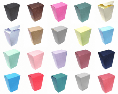 Popcorn Style Wedding Favour Boxes - Different Colours