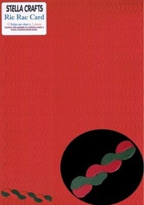 Red / Green Ric Rac Card - SC187