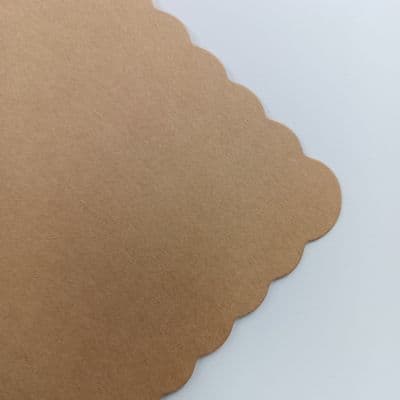 Scalloped Edge Recycled Greeting Card Blanks & Envelopes