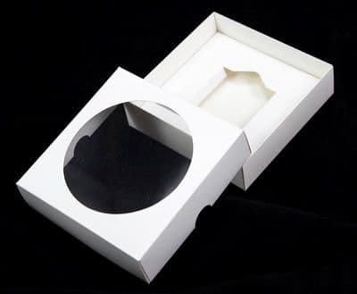 White CD Clock Boxes, Display Box / Gift Box - SC1