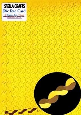 Yellow / Brown Ric Rac Card - SC185