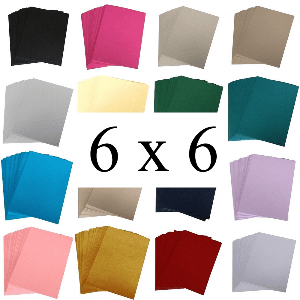 6x6 Coloured Craft Matt Card Choose the Colour & Quantity Of Your Cardstock