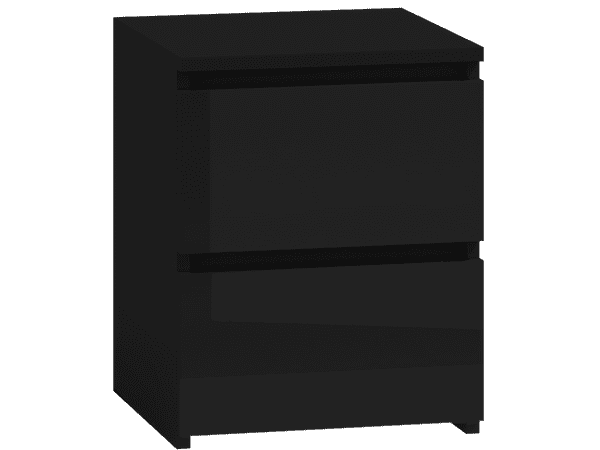 Moderna Black- 2 Drawer