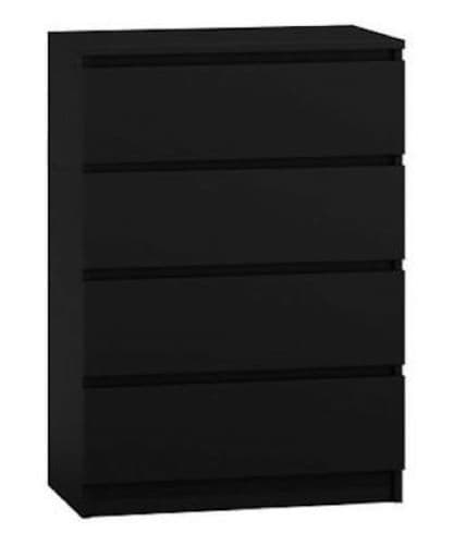 Moderna Black - 4 Drawer
