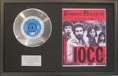 10CC - 7" Platinum Disc & Song Sheet - RUBBER BULLETS