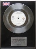 A-HA - 7 inch Platinum Disc - HUNTING HIGH AND LOW