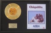 ABBA - Gold Disc & Song Sheet - CHIQUITITA