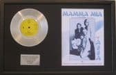 ABBA - Platinum Disc & Song Sheet - MAMMA MIA