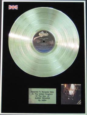 ABBA - Platinum LP Disc - SUPERTROUPER