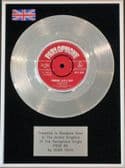 ADAM FAITH -7" Platinum Disc- POOR ME