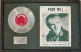 ADAM FAITH -Platinum Disc & Song Sheet- POOR ME