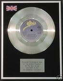 AGNETHA FALTSKOG (ABBA) 7" Platinum Disc THE HEAT IS ON
