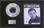 ANTHONY NEWLEY-Platinum Disc&Song Sheet-I'VE WAITED SO