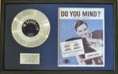 ANTHONY NEWLEY -Platinum Disc& Songsheet- DO YOU MIND