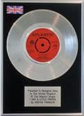 ARETHA FRANKLIN-7" Platinum Disc-I SAY A LITTLE PRAYER