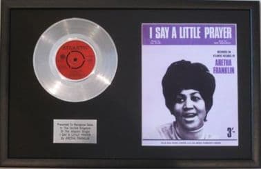 ARETHA FRANKLIN Platinum Disc I SAY A LITTLE PRAYER