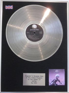 ASIA -  LP  Platinum  Disc  - ASTRA