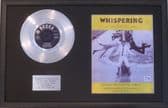 BACHELORS - 7" Platinum Disc & Song Sheet - WHISPERING