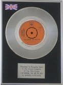 BARBRA STREISAND - 7" Platinum Disc -I AM WOMAN, YOU ARE MAN