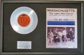 BEE GEE- Platinum Disc & Songsheet- MASSACHUSETTS