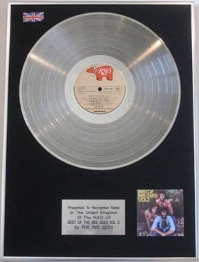 BEE GEES - Platinum Disc LP -  BEST OF THE BEE GEES VOL 2