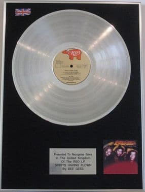 BEE GEES - Platinum Disc LP -  SPIRITS HAVING FLOWN