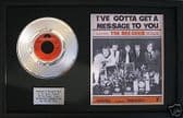 BEEGEES-7" Platinum Disc & songsheet- I'VE GOTTA GET A MESSAGE