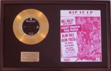 BILL HALEY  Gold Disc & Songsheet - RIP IT UP