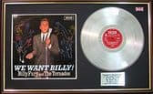 BILLY FURY- Platinum Disc & cover - WE WANT BILLY
