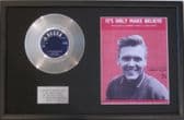 BILLY FURY Platinum Disc IT'S ONLY MAKE BELIEVE YOU