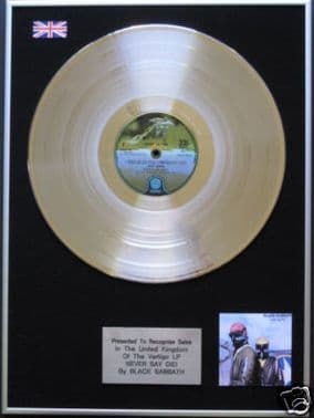BLACK SABBATH - Platinum Disc LP - NEVER SAY DIE