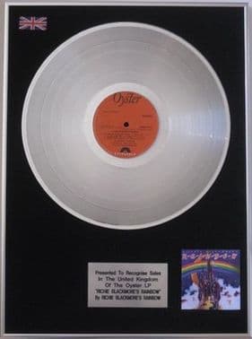 BLACKMORE'S RAINBOW - Platinum Disc LP - 'RITCHIE BLACKMORE'S RAINBOW'