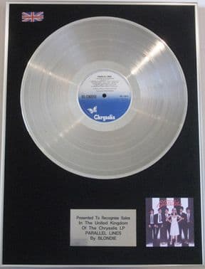 BLONDIE-  LP  Platinum disc  -  PARALLEL LINES