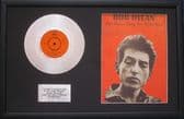 BOB DYLAN- 7" Platinum Disc & Song Sheet - TIMES THE ARE A CHANGIN