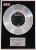 BRENDA LEE - 7" Platinum Disc - AS USUAL