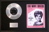 BRENDA LEE - Platinum Disc&Song Sheet- TWO MANY RIVERS