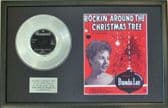BRENDA LEE-PlatinumDisc&Song Sheet-ROCKIN' AROUND-