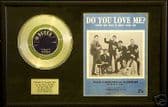 BRIAN POOLE-7"Platinum Disc & song sheet-DO YOU LOVE ME