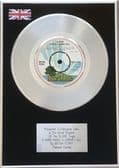 BRYAN FERRY - 7" Platinum Disc - A HARD RAIN'S A-GONNA