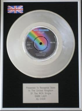 CHER - Platinum Disc- DARK LADY